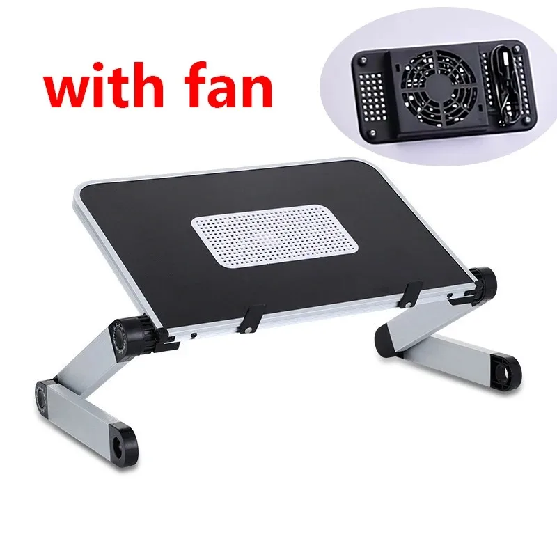 Desk Setup For Laptop - Support d'ordinateur portable réglable avec ventilateur