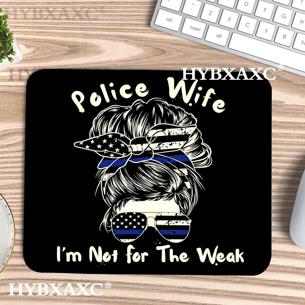 Work Desk Home Setup - Tapis de souris HYBXAXC Police Wife