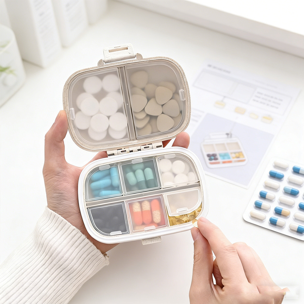 Cable Box Organizer - Boîte de rangement portable pour médicaments,