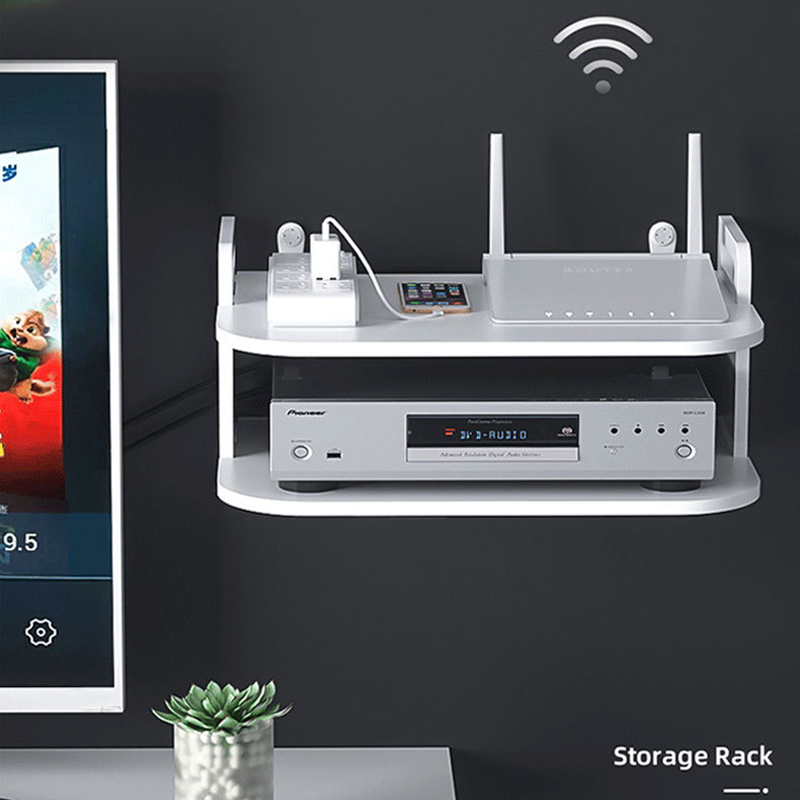 Cable Box Organizer - Étagère murale pour routeur et câbles,