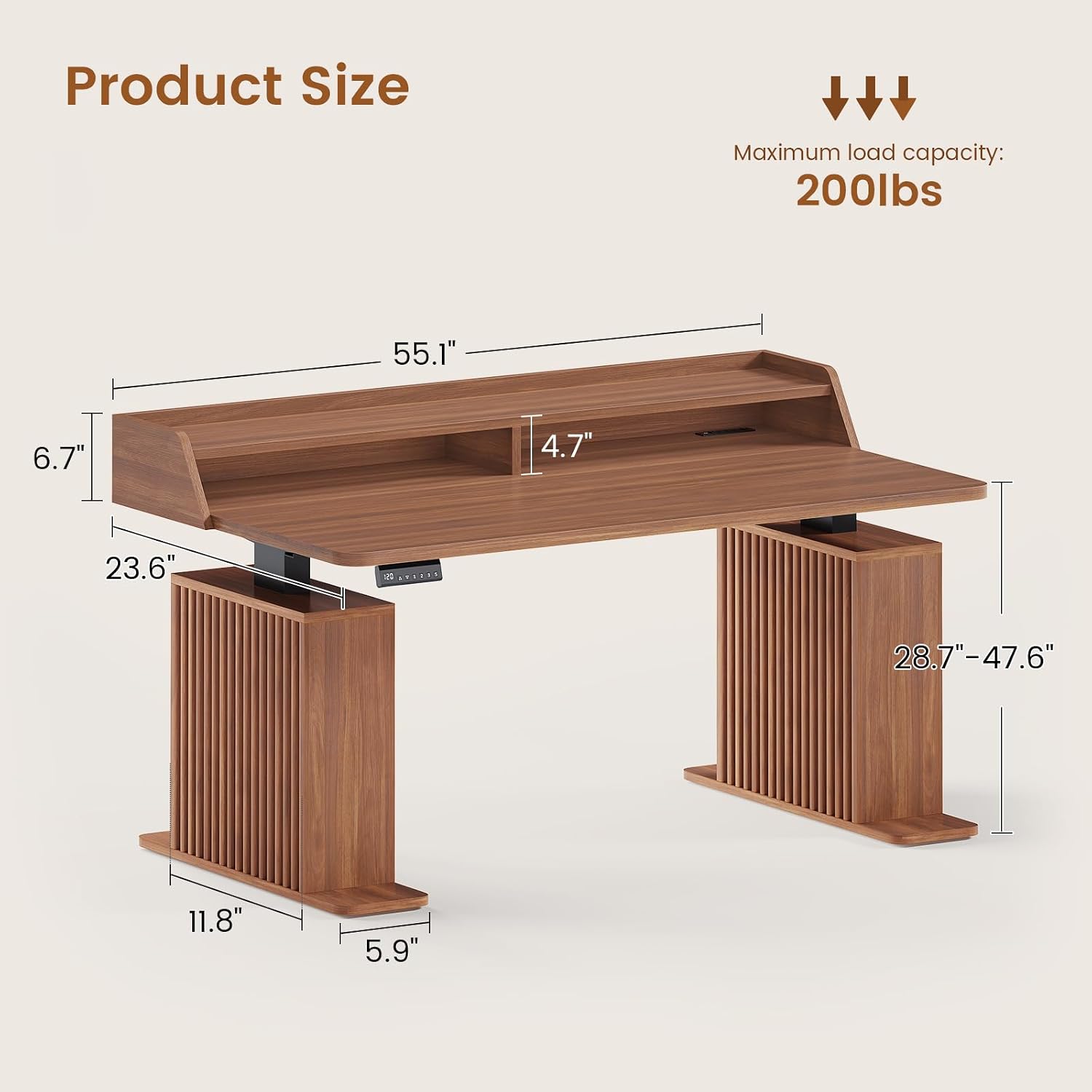 Desk Setup Home Office - Bureau debout réglable en hauteur de