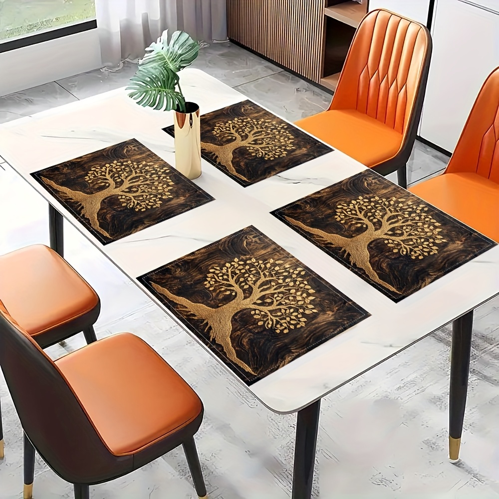Desk Setup Modern - Set de Napperons Rectangulaires Vintage en