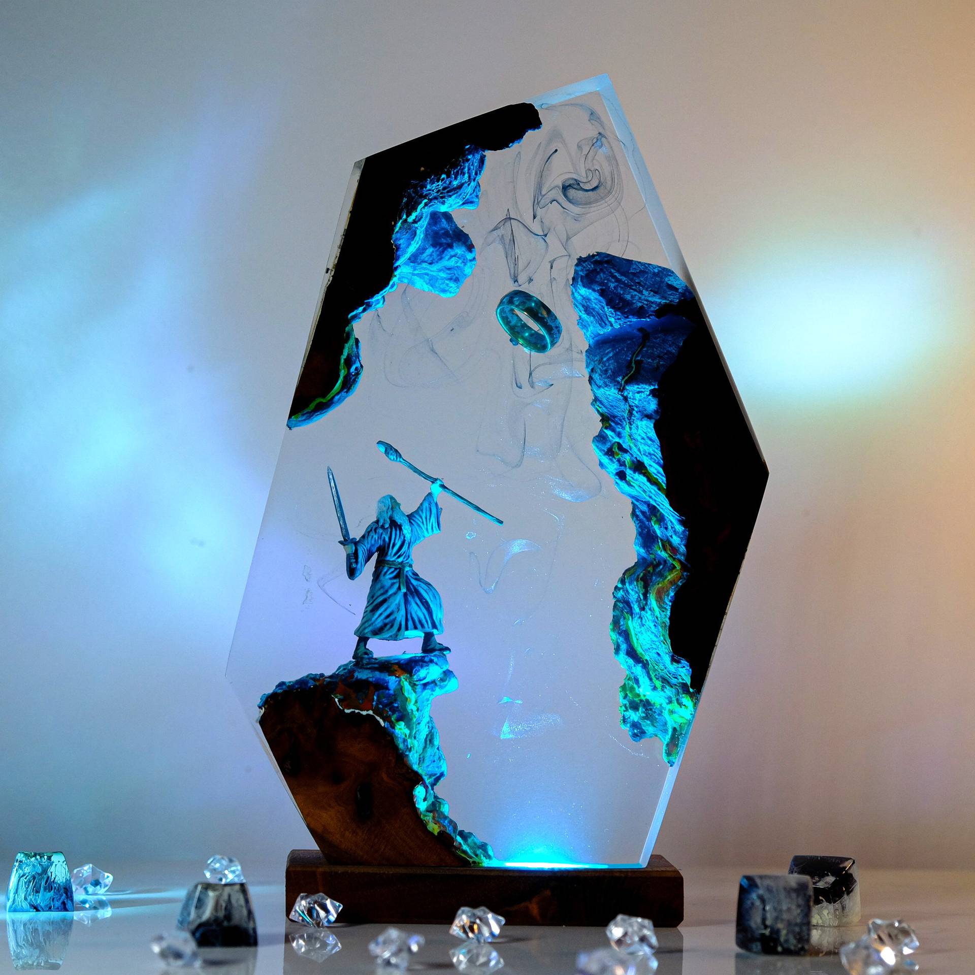 Desk Setup Decor - Lampe de table en résine Scène