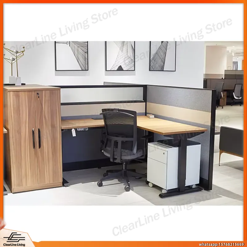 L Shaped Desk Setup - Bureau de jeu électrique en forme