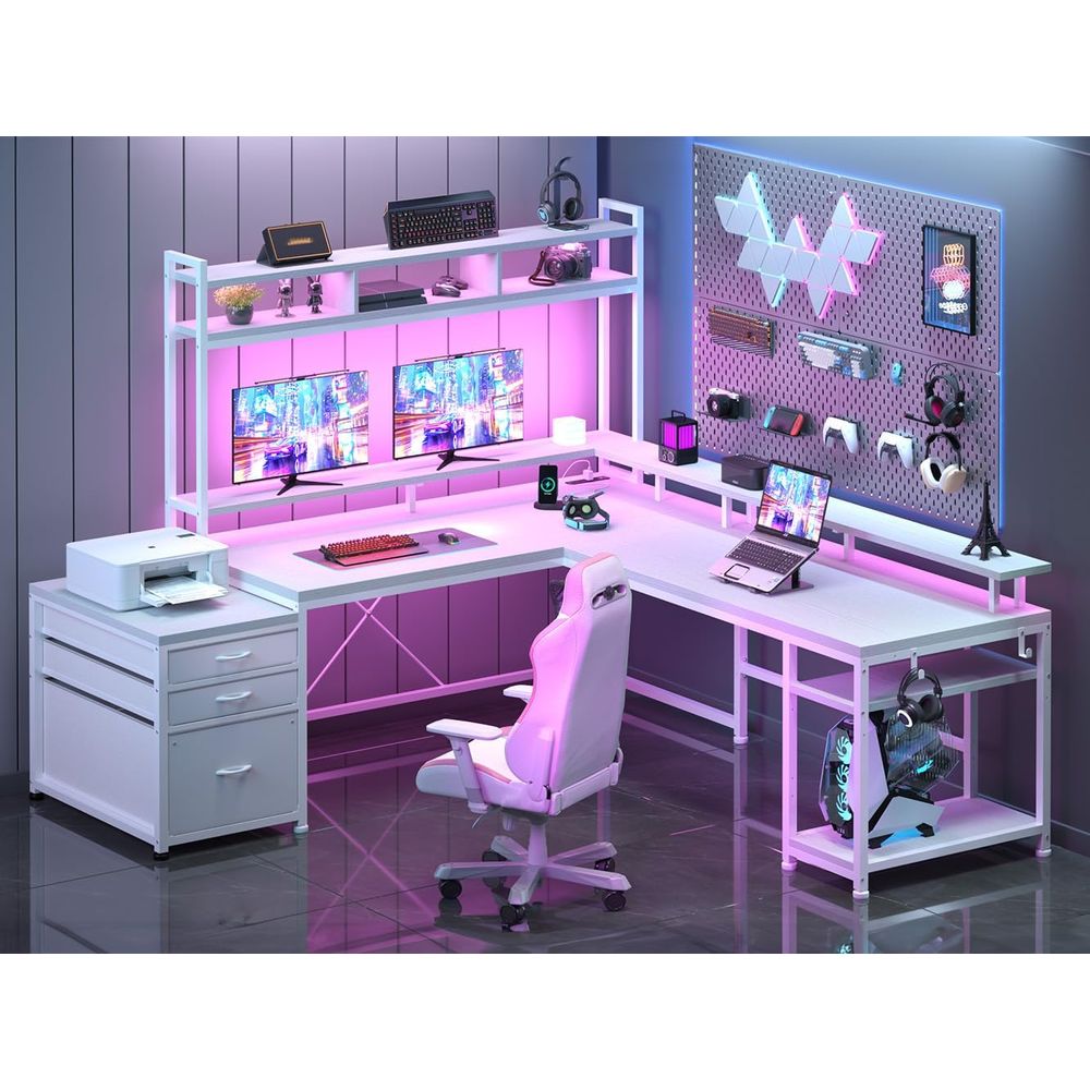 Bureau en L de 104 pouces pour - L Shaped Desk Setup avis et prix