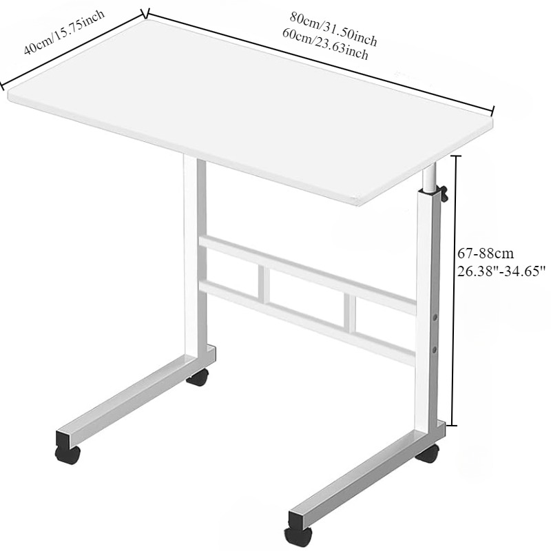 Bureau de chevet avec roulette - Desk Setup For Laptop avis et prix