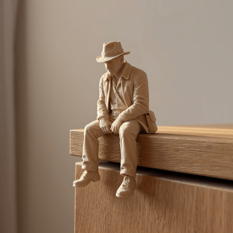 Statue d'explorateur beige mat - Desk Setup Modern avis et prix