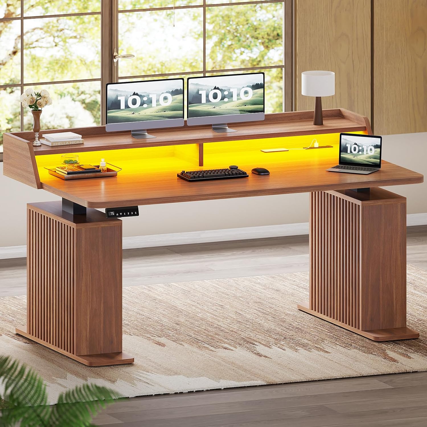 Bureau debout réglable en haut - Desk Setup Home Office avis et prix