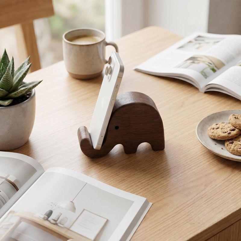 Support de téléphone en bois m - Desk Setup Decor avis et prix