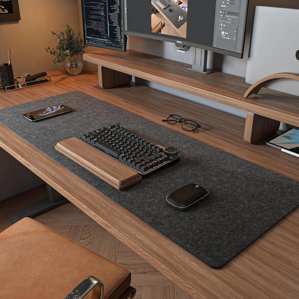 Tapis de bureau en feutre pour - Desk Setup Cozy avis et prix