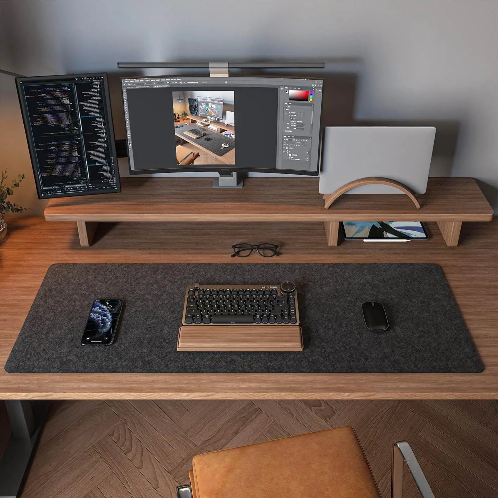 Tapis de bureau en feutre pour - Desk Setup Cozy avis et prix
