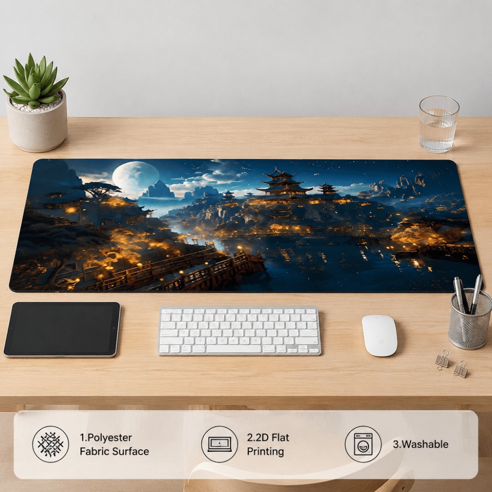 Napperon de table allongé à mo - Work Desk Home Setup avis et prix