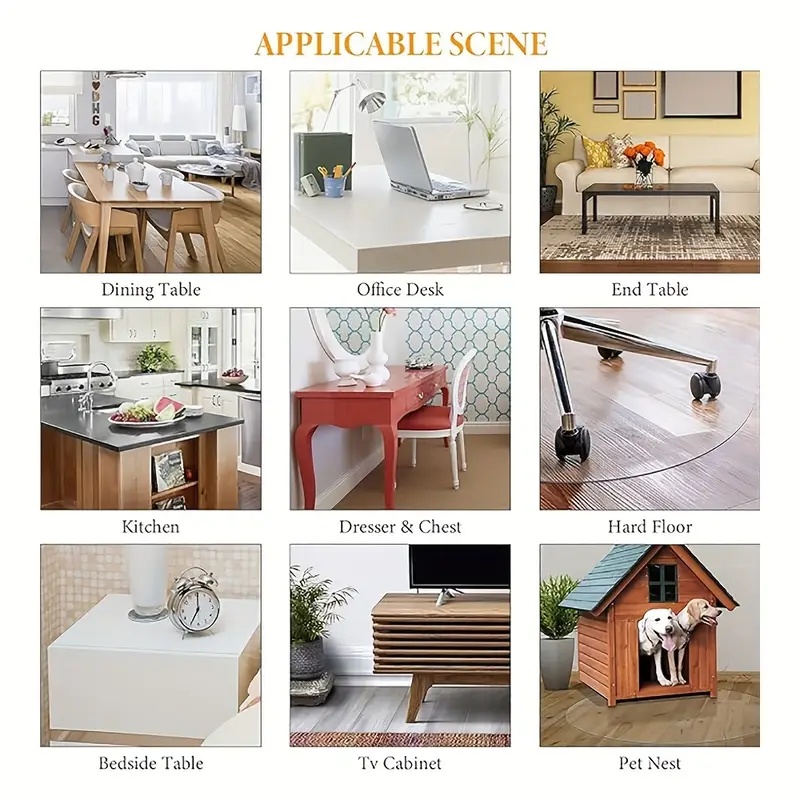 Protecteur de table rond en PV - Desk Setup Cozy avis et prix