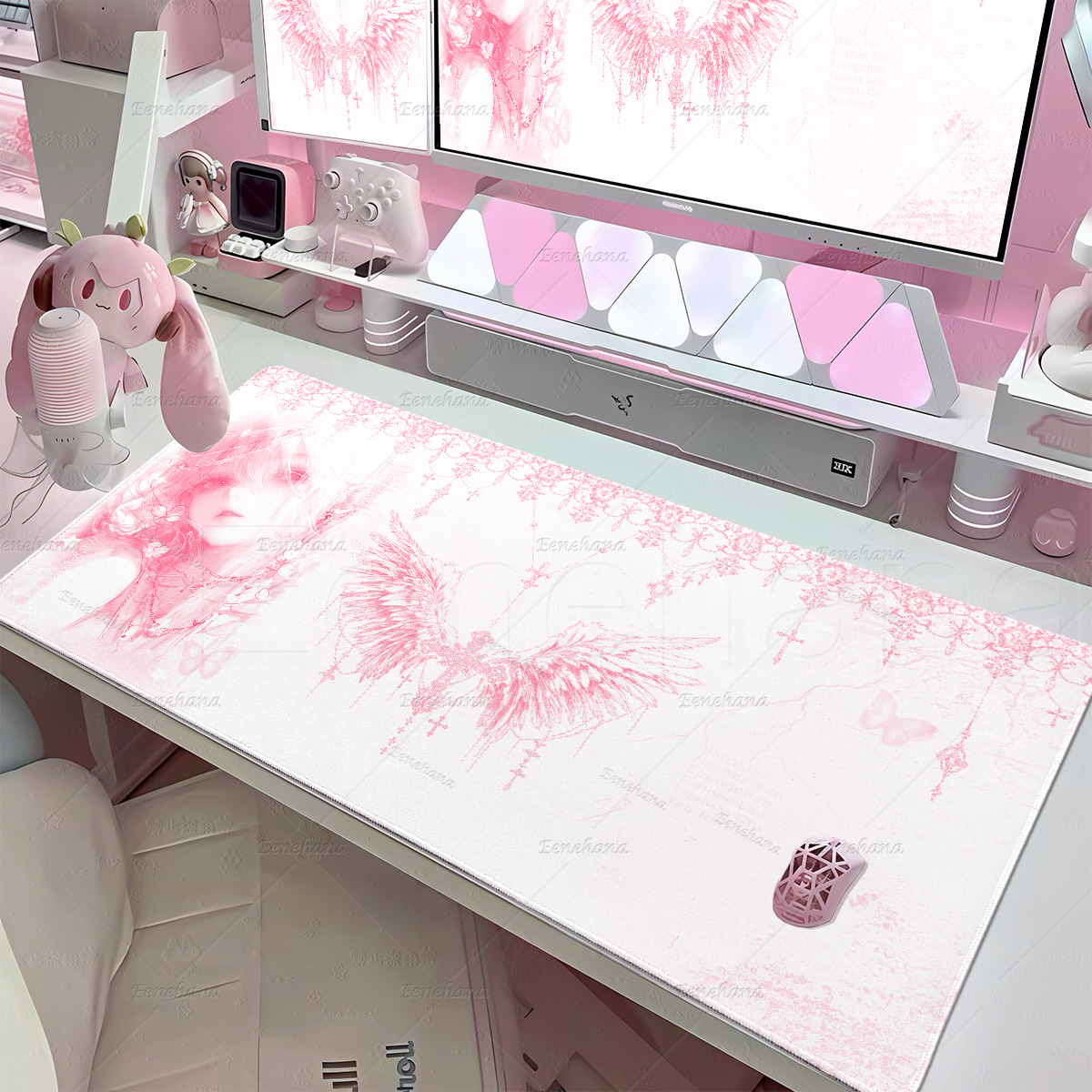 Tapis de souris Angel Girls, b - Desk Setup Pegboard avis et prix