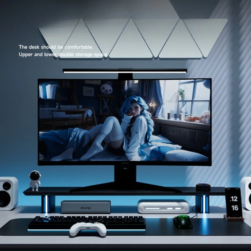 Support d'écran RGB ergonomiqu - Desk Setup With 2 Monitors avis et prix