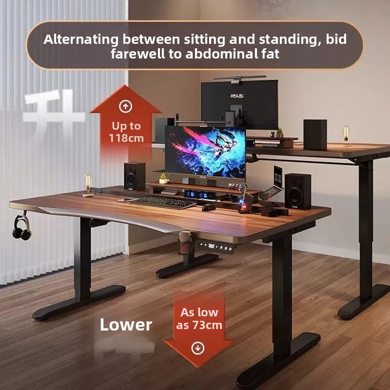 Bureau d'ordinateur réglable e - L Shaped Desk Setup avis et prix