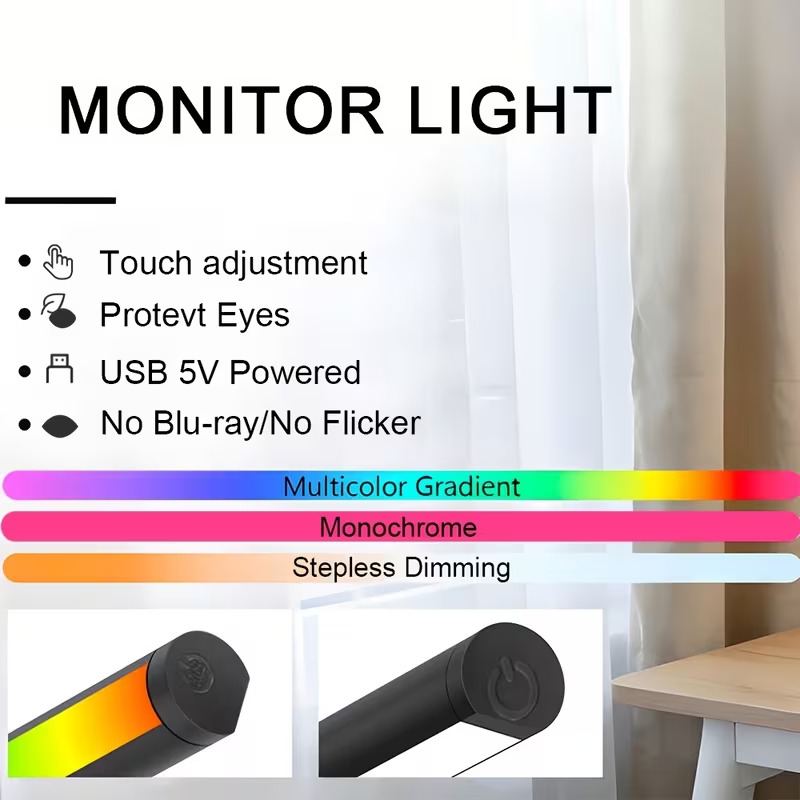 Barre lumineuse LED pour monit - Desk Setup Room avis et prix