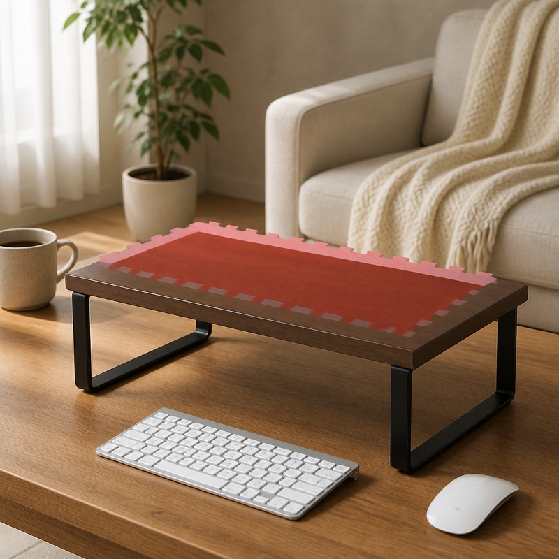 Support d'écran de bureau régl - Desk Setup Pegboard avis et prix