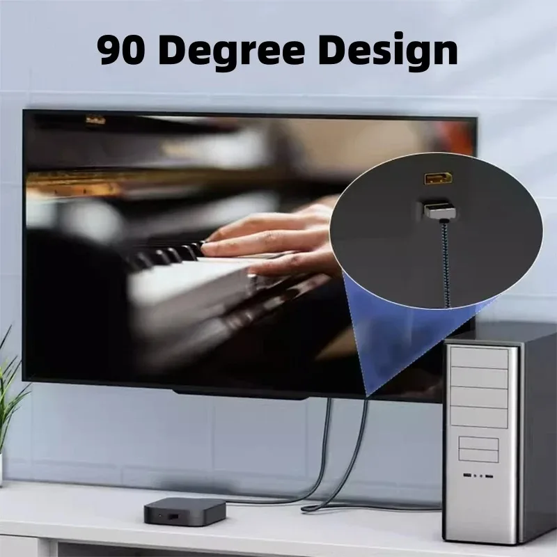 Câble DP 4K à 90 degrés vers l - Desk Setup Speakers avis et prix